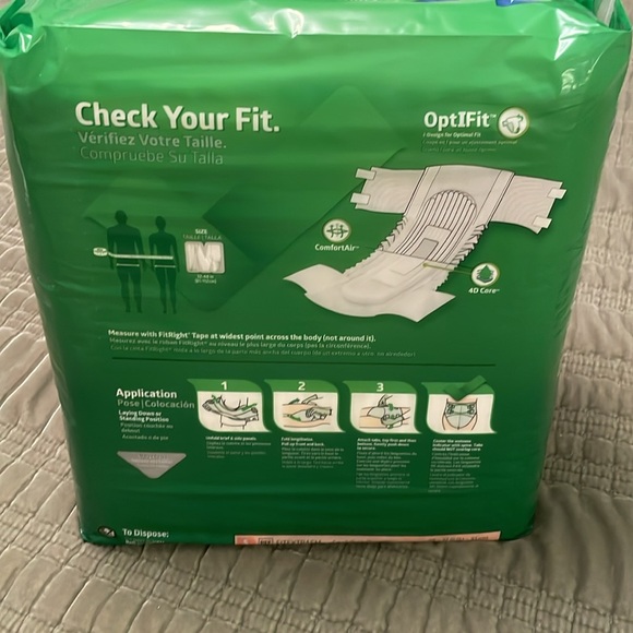 NWT FitRight OptIFit Briefs 20 Ct. Unisex Men or Women Disposable Underwear - Picture 4 of 14